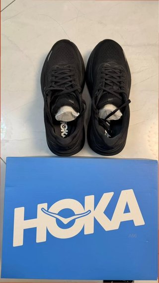 Hoka One One Bondi 9X-WIDE Talla 42 Negro