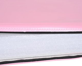 Colchoneta de Gimnasia Plegable, Esterilla de Fitness Gruesa de 5 Cm y Antideslizante, Tapete de Gimnasio Ahorra Espacio para Yoga y Pilates, 180X60 Cm, Rosa