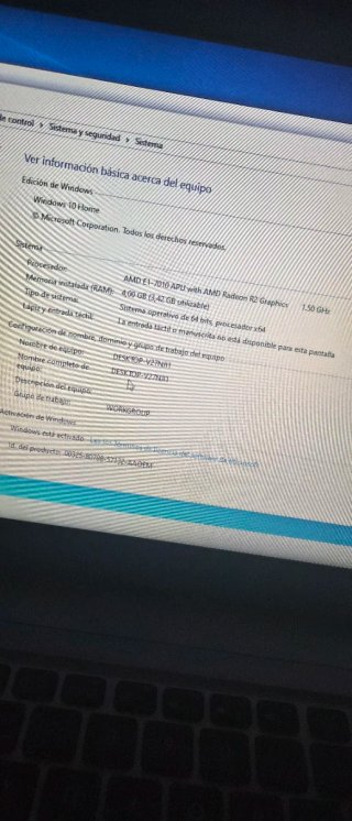 Portátil Asus F540Y Plateado 4gb ram 128 disco ssd