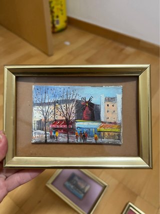 Colección 5 mini cuadros París