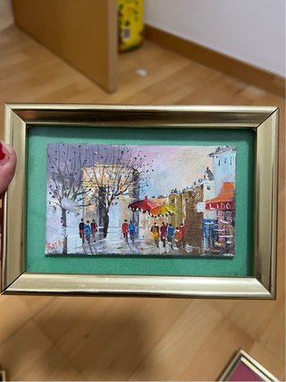 Colección 5 mini cuadros París