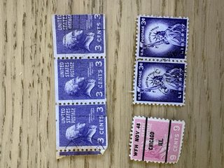 Lote +150 sellos antiguos USA