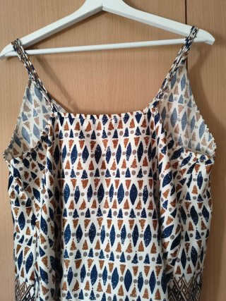 Top tirantes estampado étnico Tan Trend Talla XL