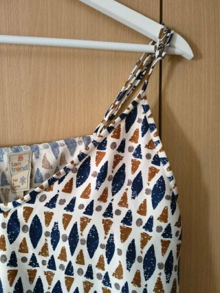Top tirantes estampado étnico Tan Trend Talla XL