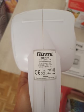 Rallador Eléctrico Girmi GT02 Recargable