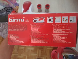 Rallador Eléctrico Girmi GT02 Recargable