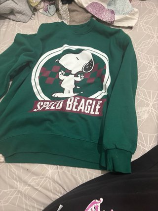 Sudadera Snoopy Verde Speed Beagle