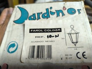 FAROL de jardín Jardin'or Negro