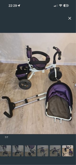 Triciclo para niña morado