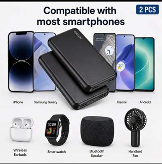 2 x Enegon Power Bank 10000mAh