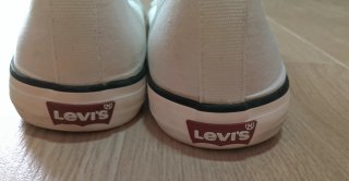 Zapatillas Levi's Tela Blancas Hombre