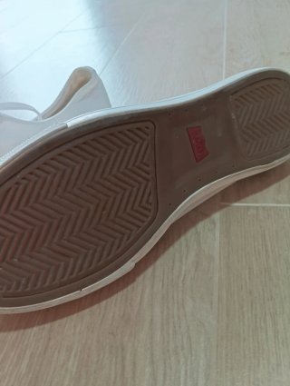 Zapatillas Levi's Tela Blancas Hombre