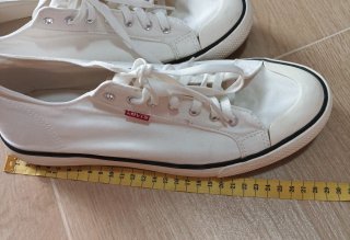 Zapatillas Levi's Tela Blancas Hombre