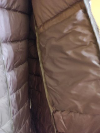 Anorak largo café con capucha