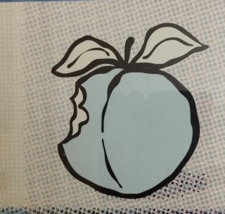 Cuadro decorativo Pop Art Frutas 33x33cm
