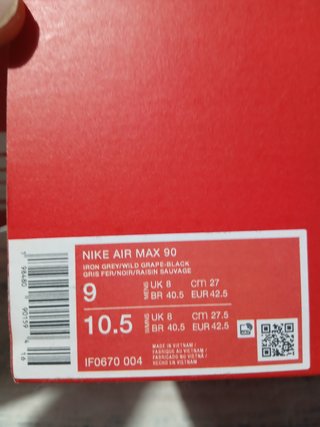 Nike Air Max 90 Talla 42.5 Nuevas
