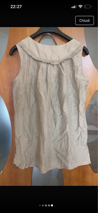 Canotta gioiello Motivi Beige/Oro Taglia Unica