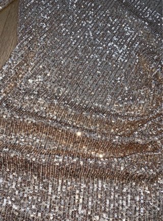 Vicolo Abito Argento Paillettes Monospalla