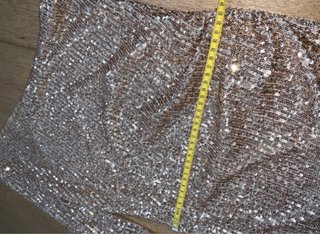 Vicolo Abito Argento Paillettes Monospalla