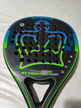 Pala Padel Black Crown Piton Attack