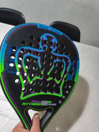 Pala Padel Black Crown Piton Attack