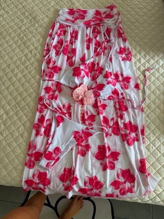 Costume 3 pezzi floreale