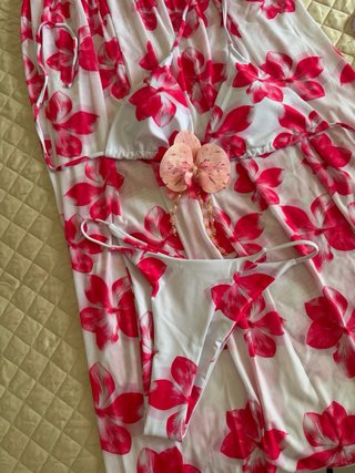 Costume 3 pezzi floreale