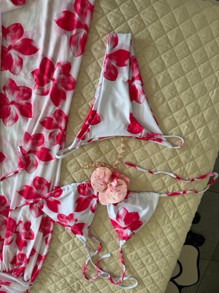 Costume 3 pezzi floreale