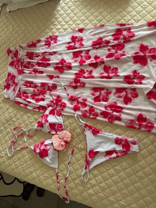 Costume 3 pezzi floreale