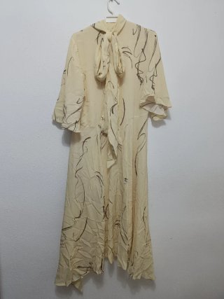 Vestido midi estampado ZW Collection Zara Talla S