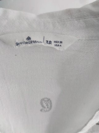 Camisa Springfield blanca bordada