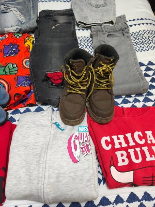 LOTE DE ROPA NIÑO 8-10 AÑOS + CALZADO –