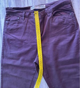 Pantalones Denim Co. Mujer Talla 42 Marrón/Morado