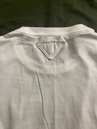 Camiseta Prada Algodón Blanca Manga Corta