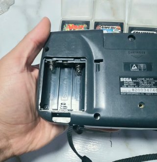 Consola Sega Game Gear Negra + 5 Juegos