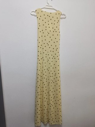 Vestido largo lunares Zara Talla S