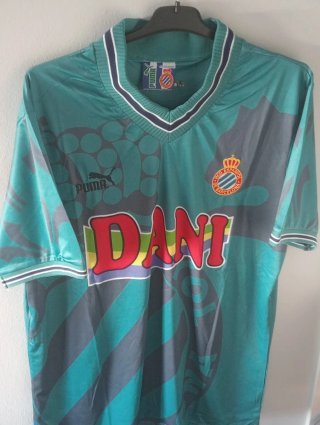 Camiseta futbol retro RCD Espanyol. Tamudo. XL
