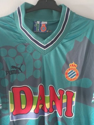 Camiseta futbol retro RCD Espanyol. Tamudo. XL