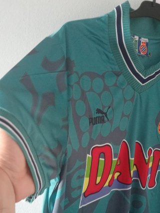 Camiseta futbol retro RCD Espanyol. Tamudo. XL