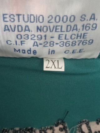 Camiseta futbol retro RCD Espanyol. Tamudo. XL