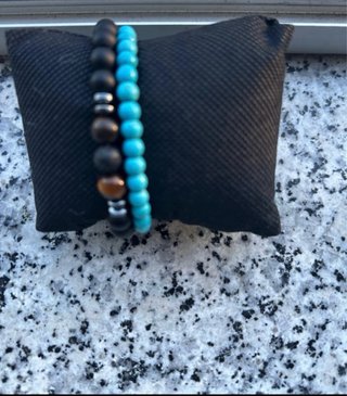 Pulseras artesanales piedras naturales