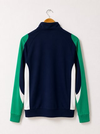 Chaqueta deportiva Lacoste azul y verde Vintage