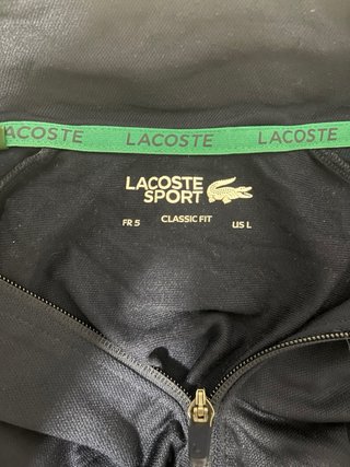 Chaqueta deportiva Lacoste azul y verde Vintage