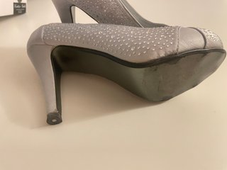 Zapatos Vertice Gala Talla 36 Plateados