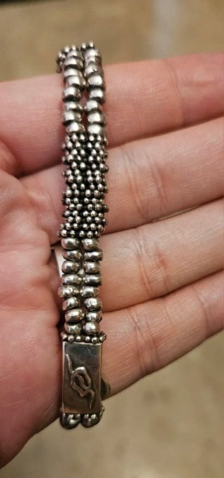Pulsera Plata Maciza Plata de Palo
