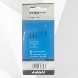 Lote pesca 12 packs cuentas de vidrio rojas ZEBCO