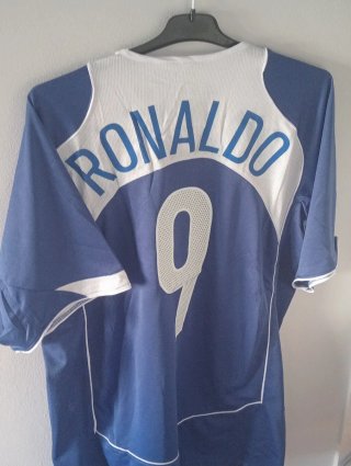 Camiseta de fútbol Brasil retro Ronaldo 9. XL