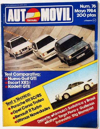 Lote de revistas Automovil año 1983 - Completo