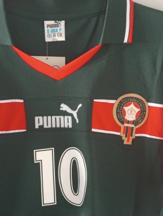 Camiseta Fútbol Retro Marruecos. Talla XL
