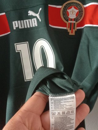 Camiseta Fútbol Retro Marruecos. Talla XL